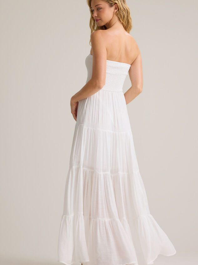 Jane Strapless Tiered Maxi Dress Detail 5 - AS Kids