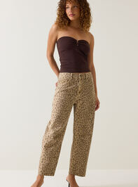 Zariah Cheetah High Waist Barrel Pants - AS Kids