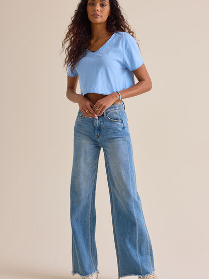 Vera Cropped Lace Tee - ALTAR'D STATE KIDS