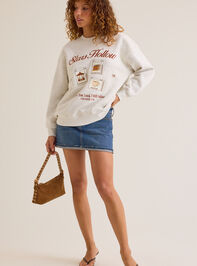 Stars Hollow Postcard Crew Sweatshirt Detail 2 - AS Kids