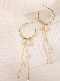 Pearl Fringe Hoop Drops - AS Kids