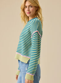 Blossom Stripe Pullover Sweater Detail 3 - ALTAR'D STATE KIDS