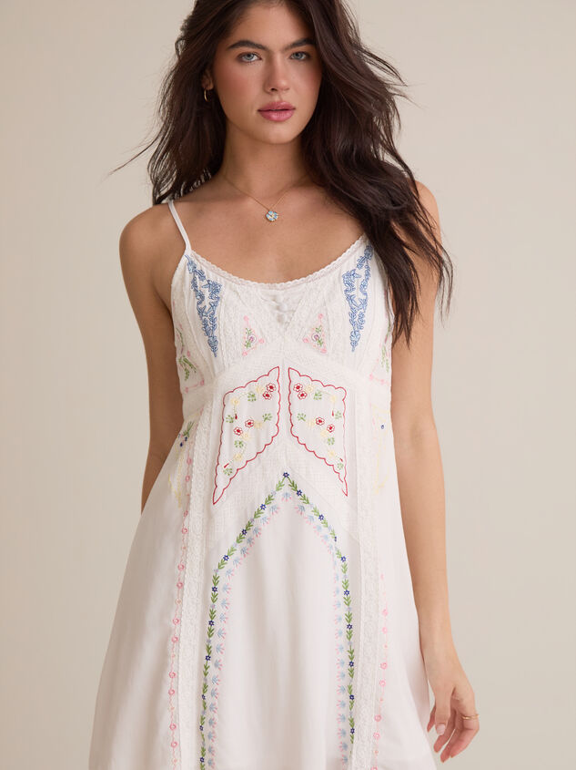 Parker Embroidered Mini Dress Detail 2 - AS Kids