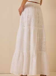 Nalia Eyelet Tiered Midi Skirt Detail 6 - ALTAR'D STATE KIDS