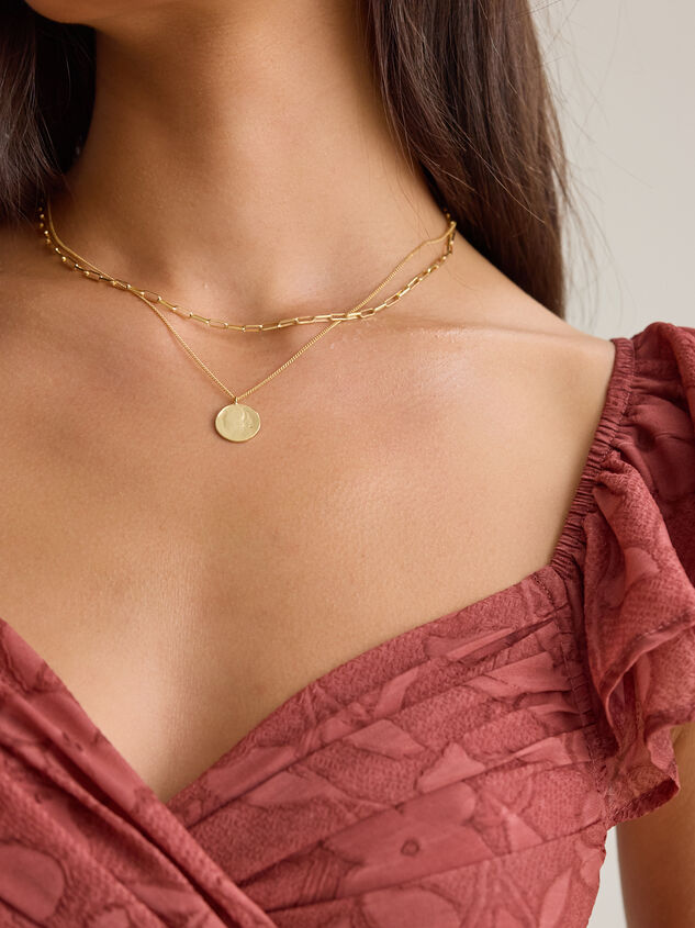 Hammered Coin Layer Necklace - AS Kids