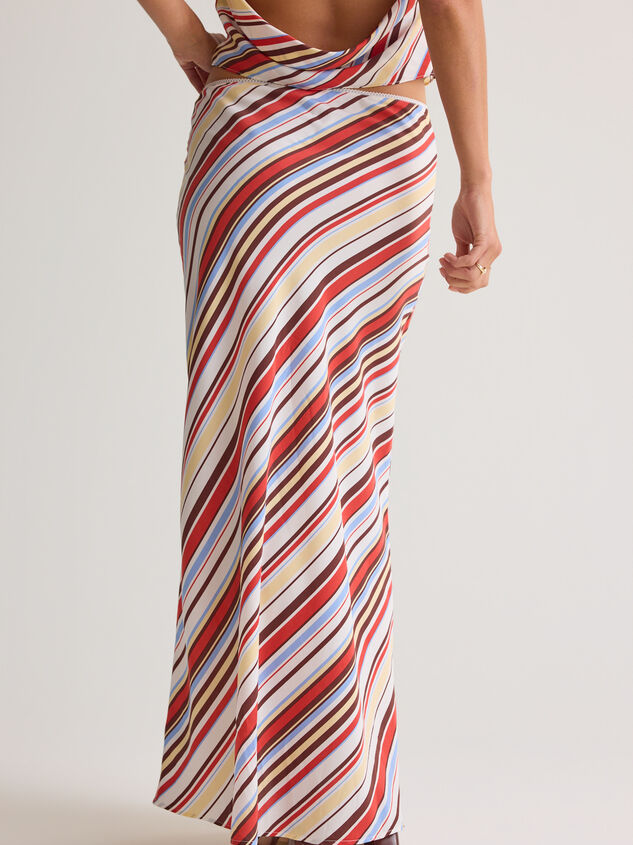 Hutton Striped Midi Skirt Detail 6 - AS Kids