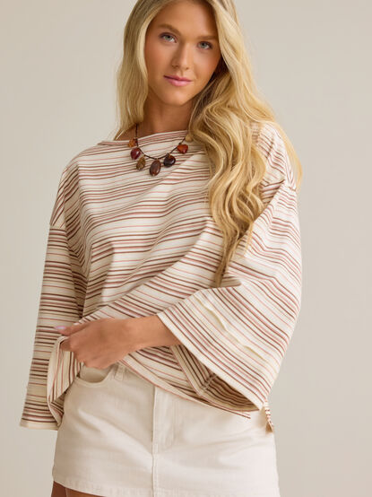 Aspen Stripe Oversized Tee - AS Kids