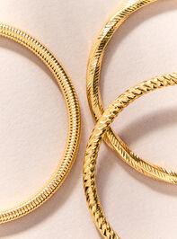 Textured Bangles 3 Pack Detail 2 - AS Kids