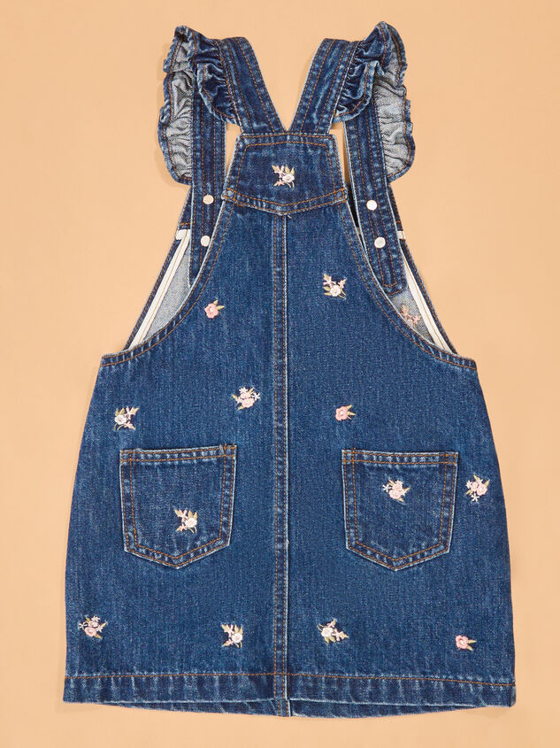 Phoebe Embroidered Overall Baby Dress Detail 4 - AS Kids