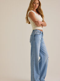 Brittany Lace Trim Tee Detail 4 - ALTAR'D STATE KIDS