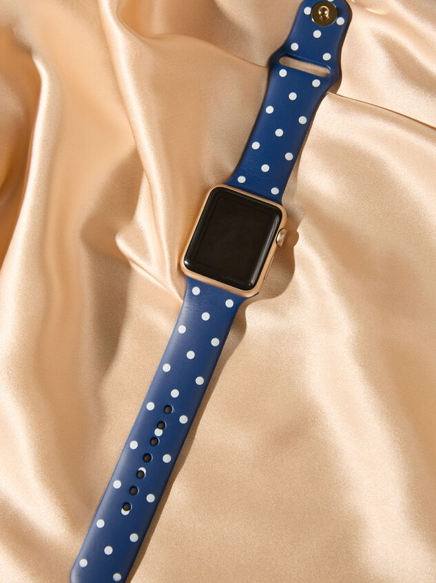 Navy Polka Dot Watch Band Detail 2 - AS Kids