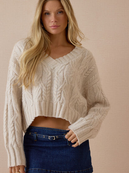 Kaia Cropped Sweater - AS Kids