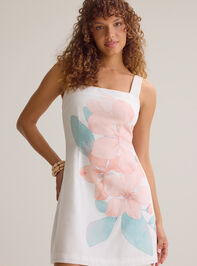 Annie Squareneck Floral Mini Dress Detail 2 - AS Kids