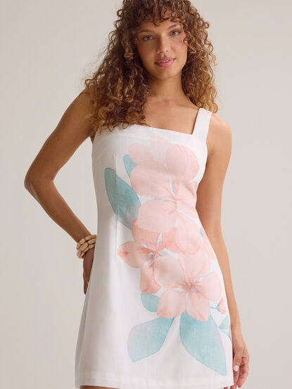 Annie Squareneck Floral Mini Dress - AS Kids