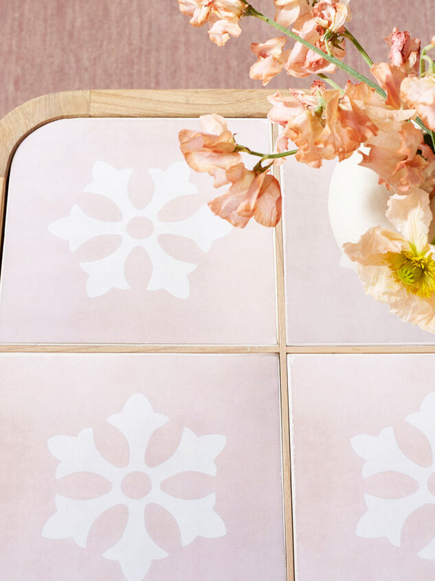 Audrey Wood Coffee Table Pink and Cream Detail 2 - ALTAR'D STATE KIDS