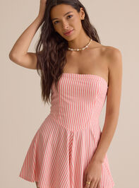 Carlie Strapless Stripe Romper Detail 3 - AS Kids