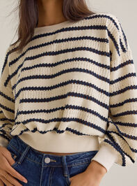 Brooke Textured Striped Top Detail 3 - AS Kids