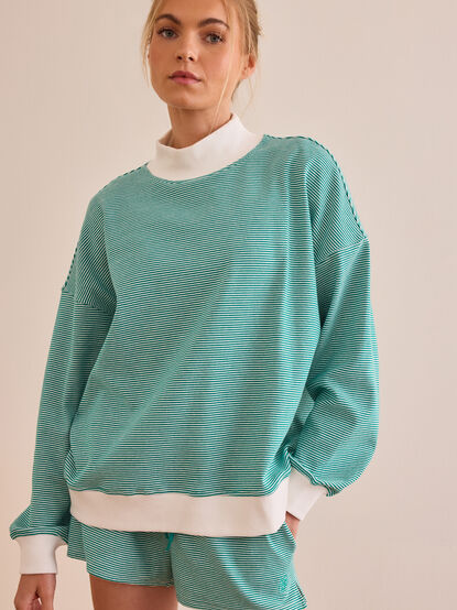 Step Out Striped Mock Neck - AS Kids