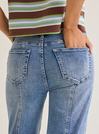 Ciara Front Seam Straight Leg Jeans Detail 6 - AS Kids
