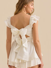 Lola Ribbed Crossover Romper Detail 2 - ALTAR'D STATE KIDS