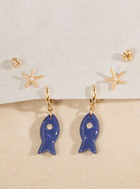 Lauren Fish Dangle Earring Set Detail 2 - ALTAR'D STATE KIDS