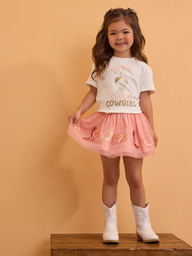 Cool It Cowgirl Tee Detail 4 - AS Kids