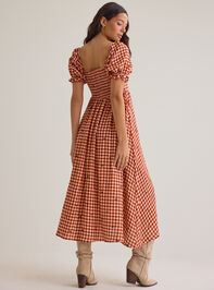 Clementine Gingham Mama Dress Detail 7 - AS Kids