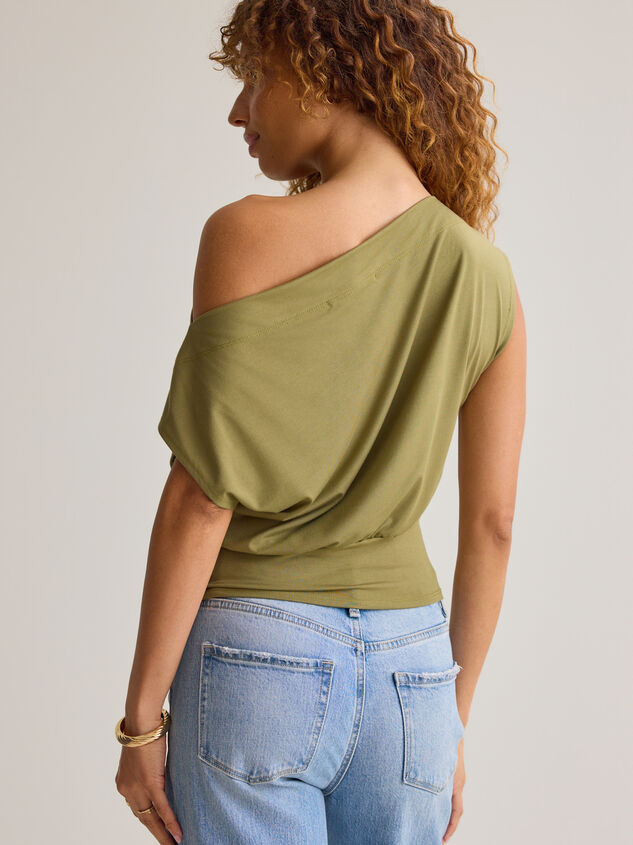 Senna Asymmetrical Neck Top Detail 6 - AS Kids