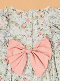 Diana Ditsy Floral Dress Detail 4 - AS Kids
