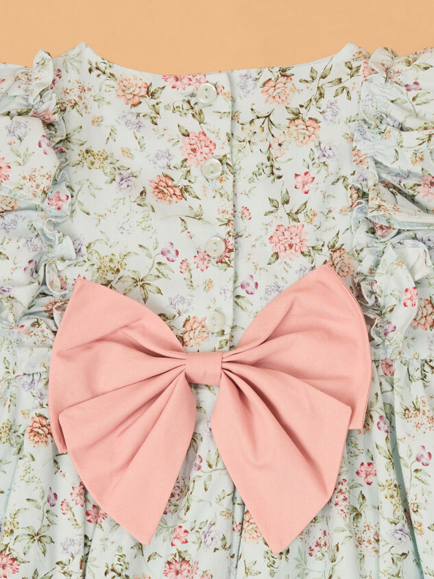 Diana Ditsy Floral Dress Detail 4 - AS Kids