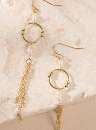 Pearl Halo Dangle Earrings Detail 2 - AS Kids