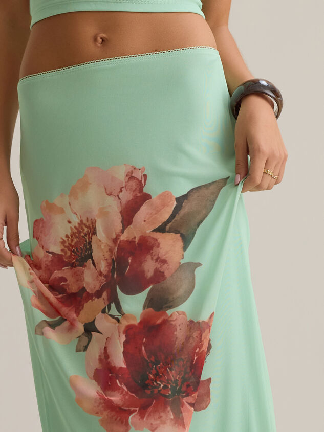 Kehlani Floral Midi Skirt Detail 2 - AS Kids