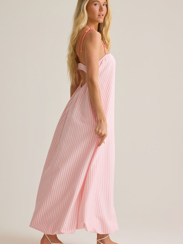 Lucy Striped Maxi Dress Detail 5 - AS Kids