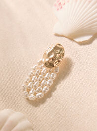 Emery Pearl Draped Earrings Detail 3 - AS Kids