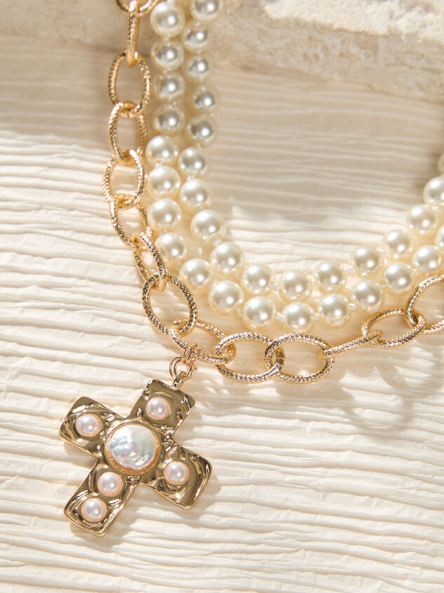 Josephine Pearl Layered Chunky Necklace - ALTAR'D STATE KIDS