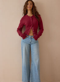 Larkin Button Up Cardigan Detail 2 - AS Kids