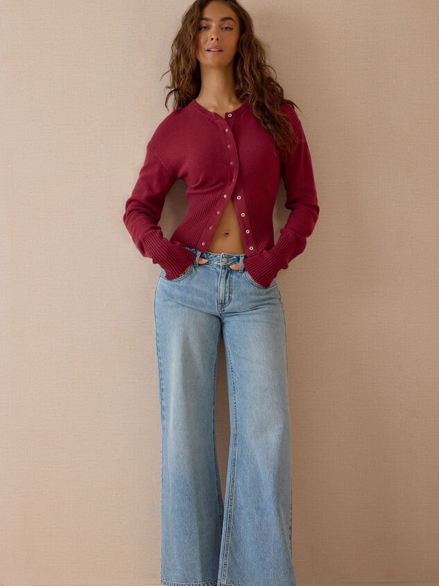 Larkin Button Up Cardigan Detail 2 - AS Kids