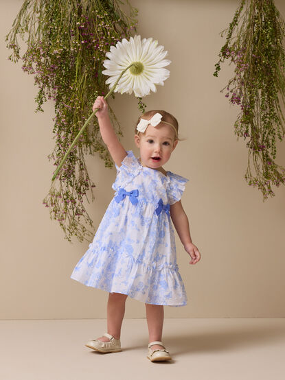 Serene Sky Toddler Dress with Headband - ALTAR'D STATE KIDS