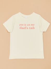Put it on Dads Tab Tee Shirt Detail 3 - ALTAR'D STATE KIDS