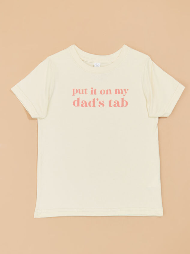 Put it on Dads Tab Tee Shirt Detail 3 - ALTAR'D STATE KIDS