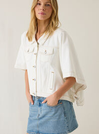 Emy Denim Cape Jacket Detail 4 - AS Kids