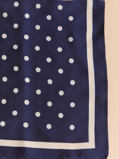 Midnight Dot Satin Scarf - AS Kids