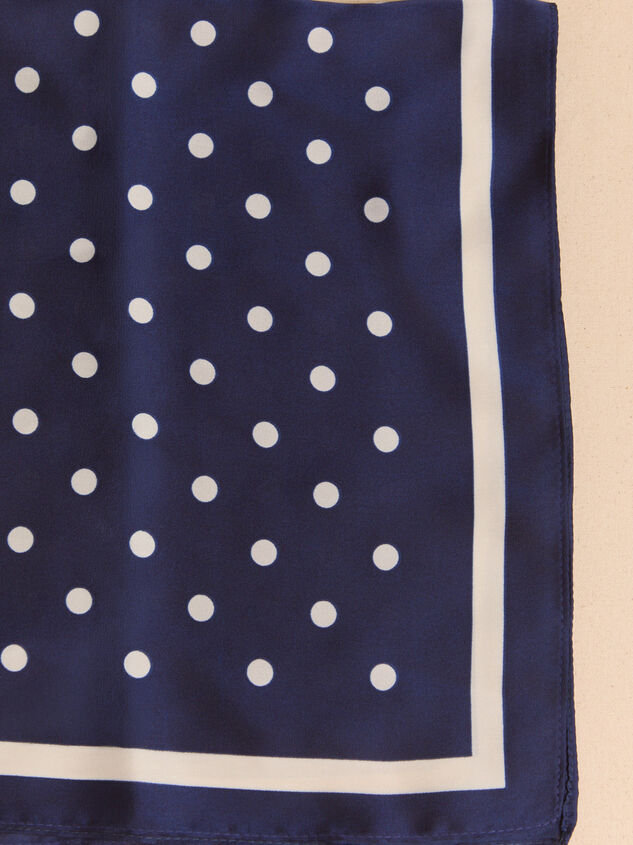 Midnight Dot Satin Scarf - AS Kids