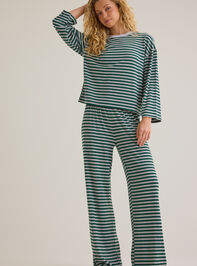 Cate Striped Crewneck Top Detail 2 - AS Kids