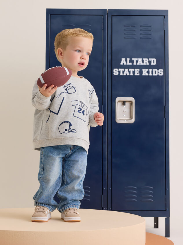 "It's Good!" Field Goal Sweatshirt Detail 3 - AS Kids