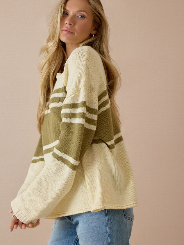 Nala Oversized Stripe Sweater Detail 3 - AS Kids
