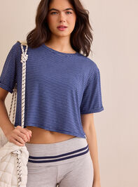 Trackline Crop Crew Tee - AS Kids