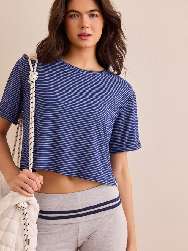 Trackline Crop Crew Tee - AS Kids