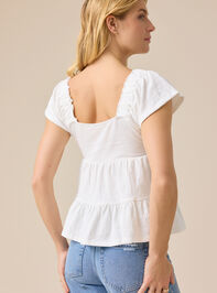 Leylani Tiered Babydoll Top Detail 4 - ALTAR'D STATE KIDS