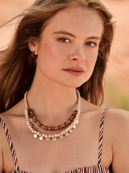 Hazel Beaded Coin Necklace - AS Kids